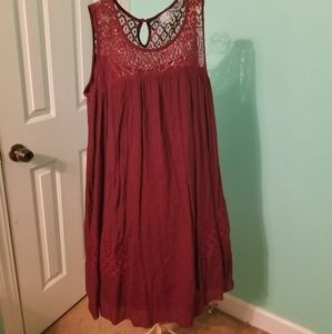 Burnt red loose sundress